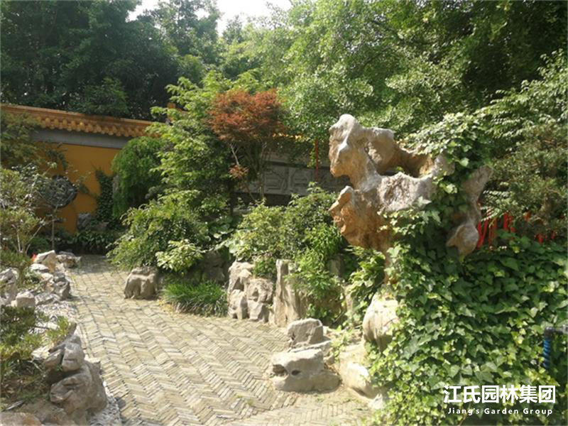 奉贤二严寺景观改建绿化施工项目——江氏园林