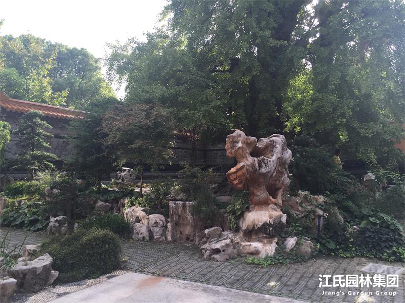 奉贤二严寺景观改建绿化施工项目——江氏园林