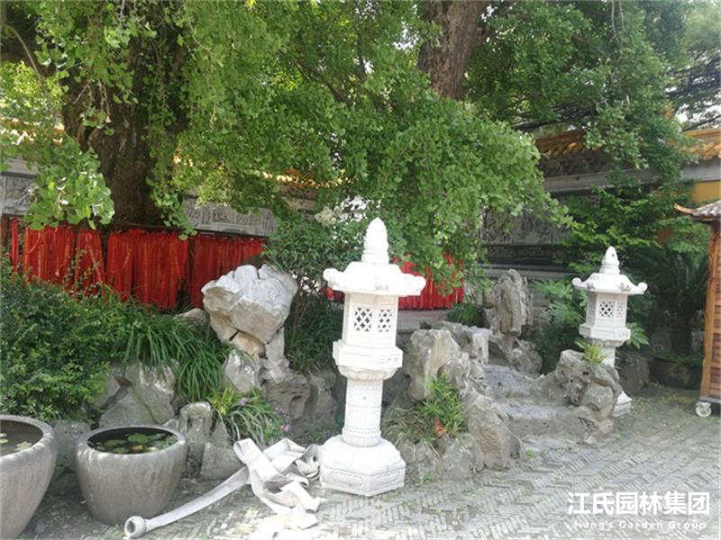 奉贤二严寺景观改建绿化施工项目——江氏园林