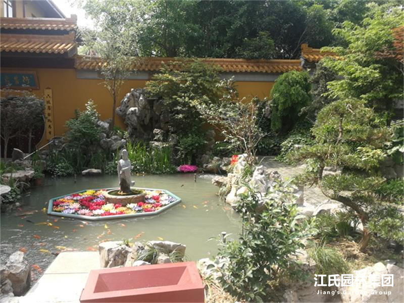 奉贤二严寺景观改建绿化施工项目——江氏园林