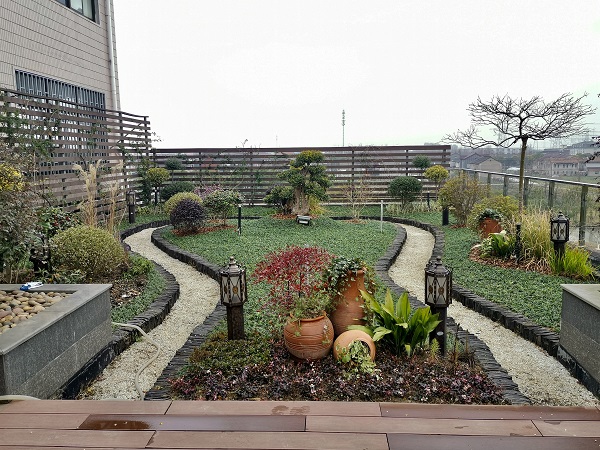 上海奉贤文化制笔厂屋顶花园绿化项目